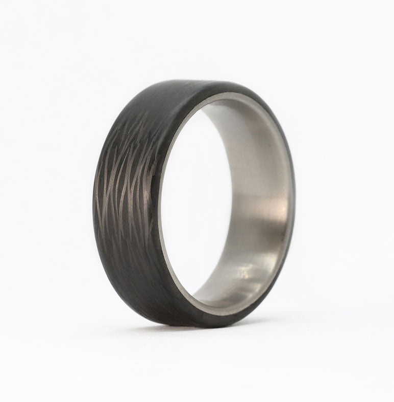 Wave Carbon Fiber Rings